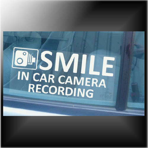 In Car Camera Recording Stickercctv Signvanlorrytruck