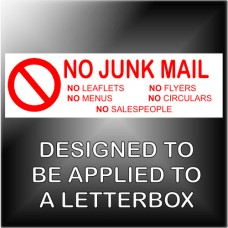 no junk mail list